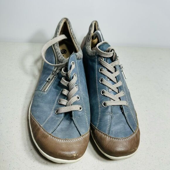 Men's Blue and Brown Casual Shoes - Picture 3 of 7